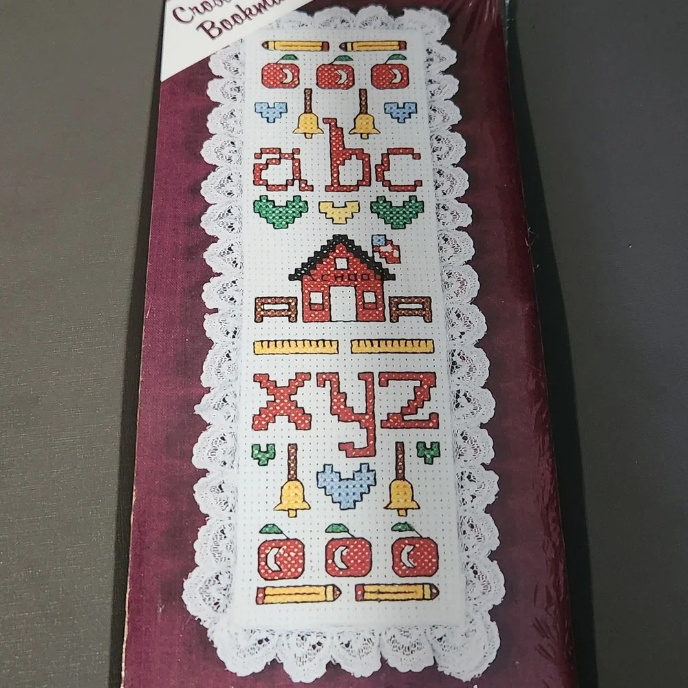 The New Berlin Co. ABC Cross Stitch Bookmark Kit 2184 Count Easy Instructions